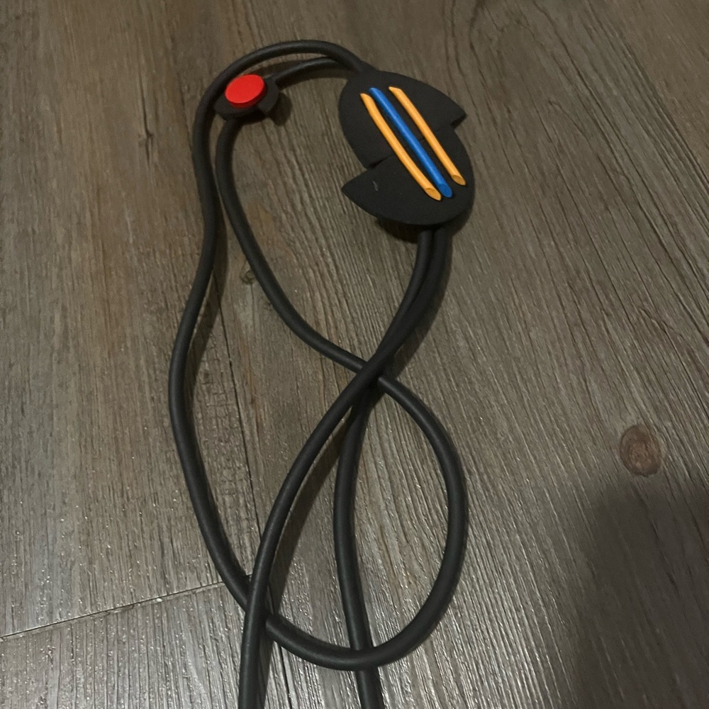 Black Necklace with Colorful Accents